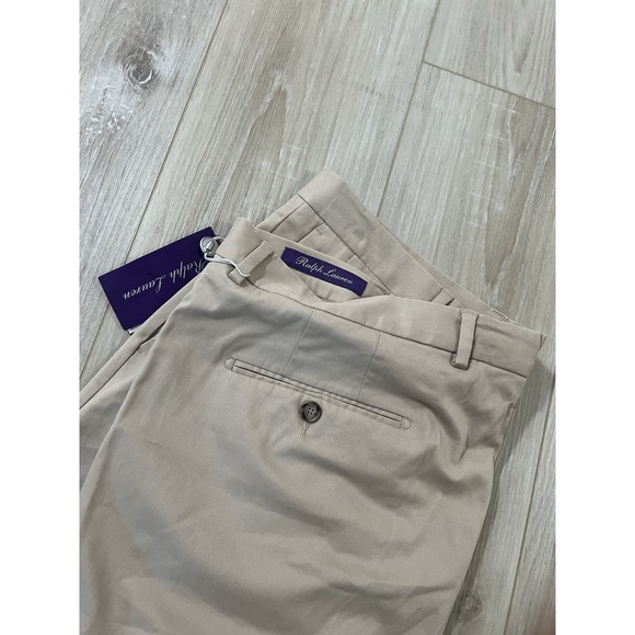 Ralph Lauren Purple Label Shorts Mens 38 Slim Fit Flat Front Cotton Blend
